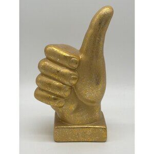 Thumbs-Up Gold Painted Resin Tabletop Decor By Ashland